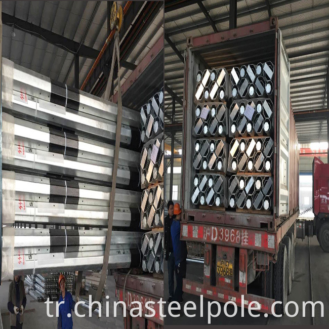 Galvanized Steel Road Traffic Pole